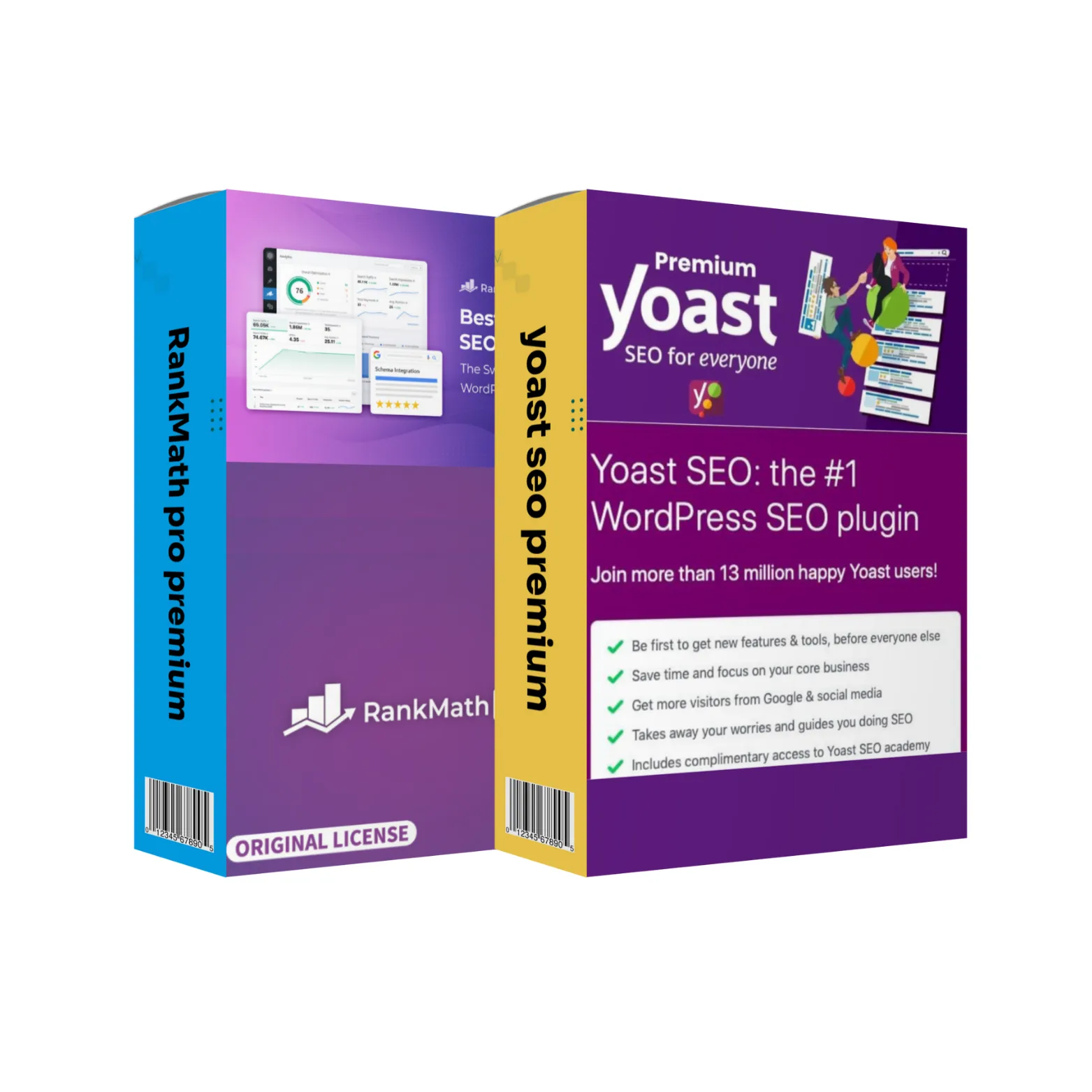 Premium SEO Plugin Bundle [2026] – Yoast SEO Premium + Rank Math Pro (Original) - Image 2