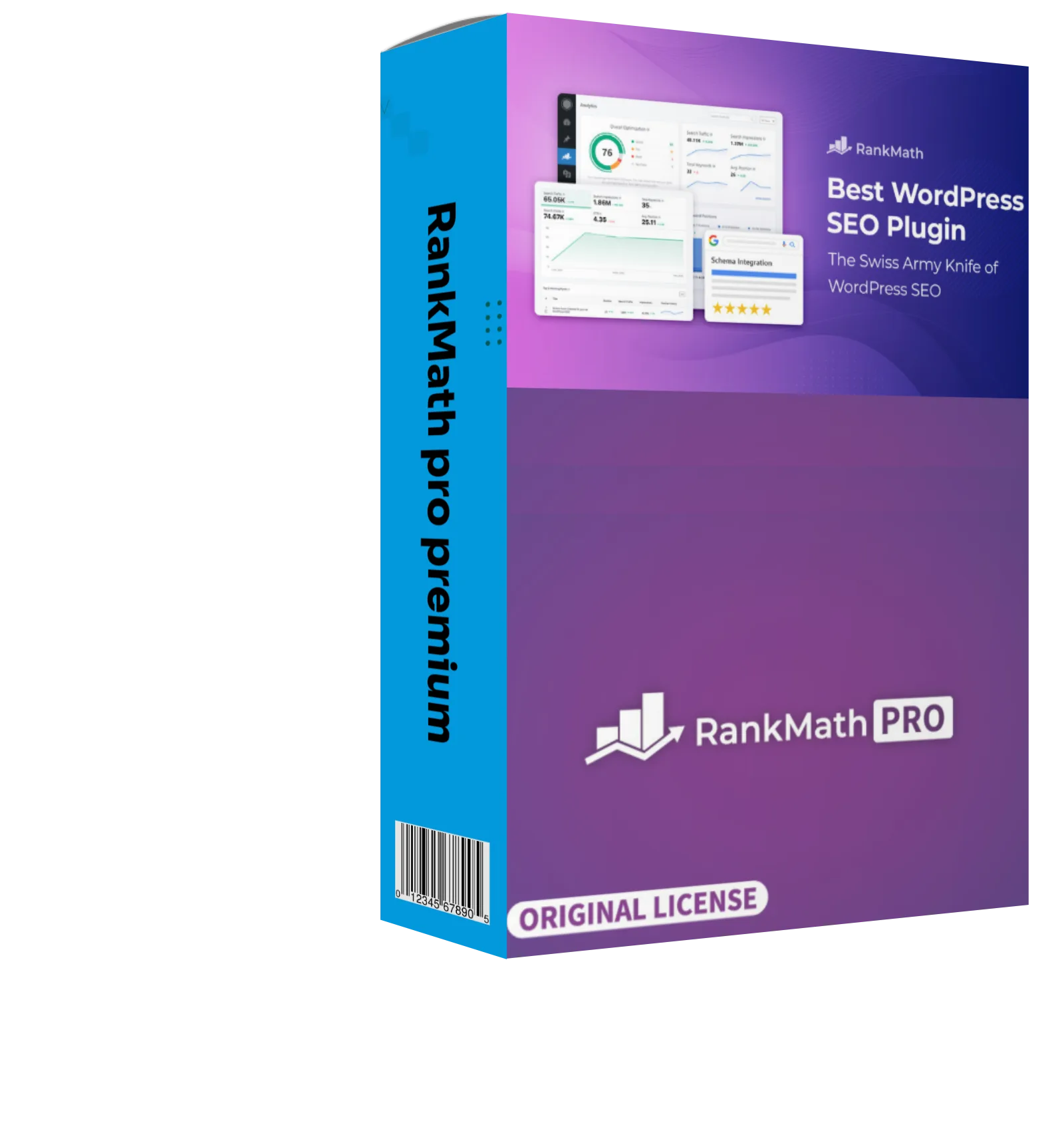 rank math pro premium seo plugin original license files dashboard