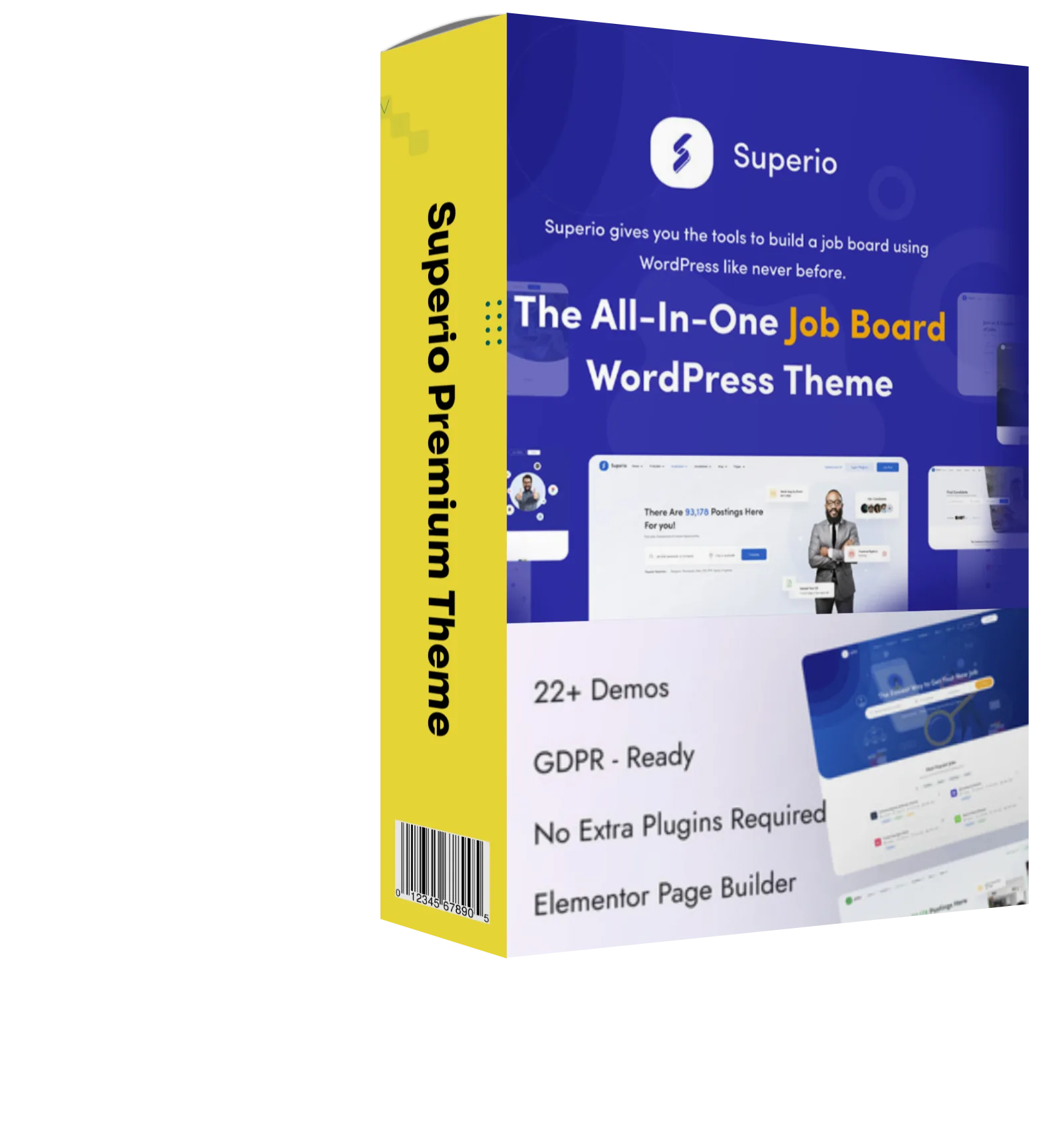 superio premium job board theme original license files recruitment portal layout