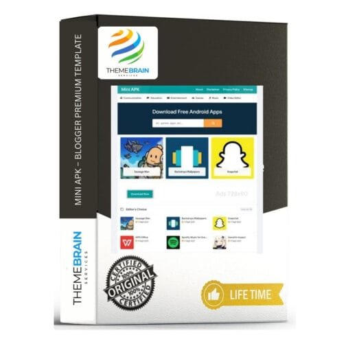 Mini APK – Responsive Blogger Premium Template