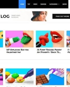 Vlogger – Premium Blogger Template for YouTube & Video Creators 🎥📢