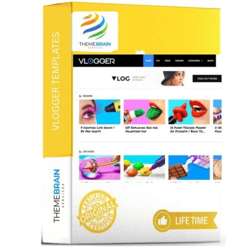 Vlogger – Premium Blogger Template for YouTube & Video Creators