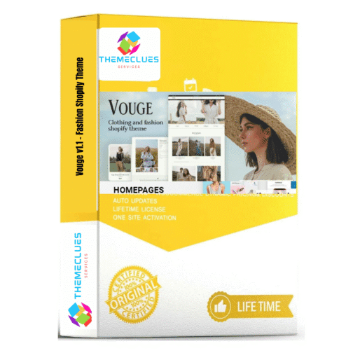 Vouge v1.1 – Fashion Shopify Theme 👗✨